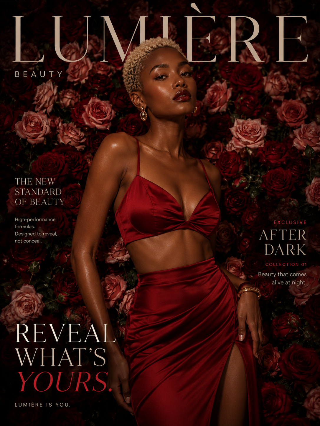 Lumiere Magazine red roses issue